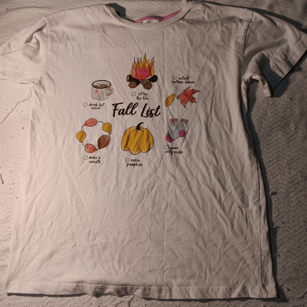 Cute fall list shirt